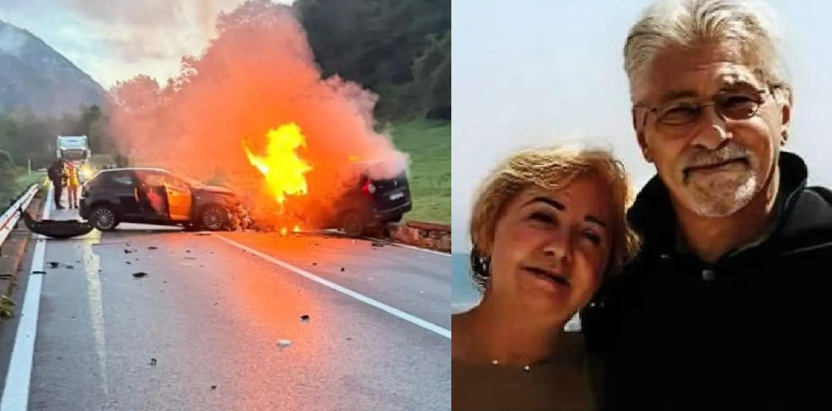 casnigo coppia muore tra le fiamme dopo lo schianto gravissimo un 19enne