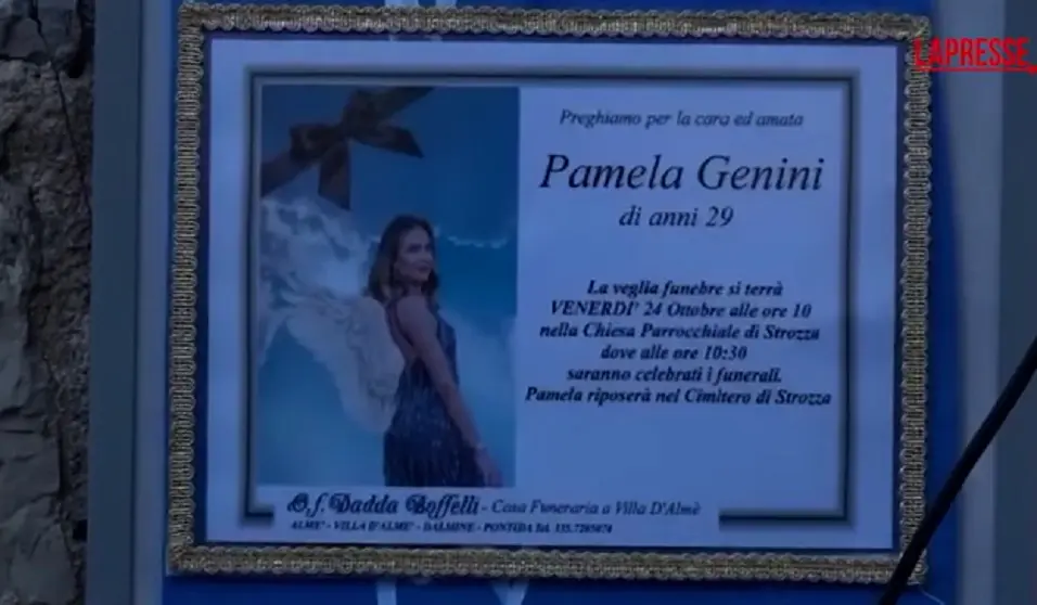 Il manifesto funebre di Pamela Genini
