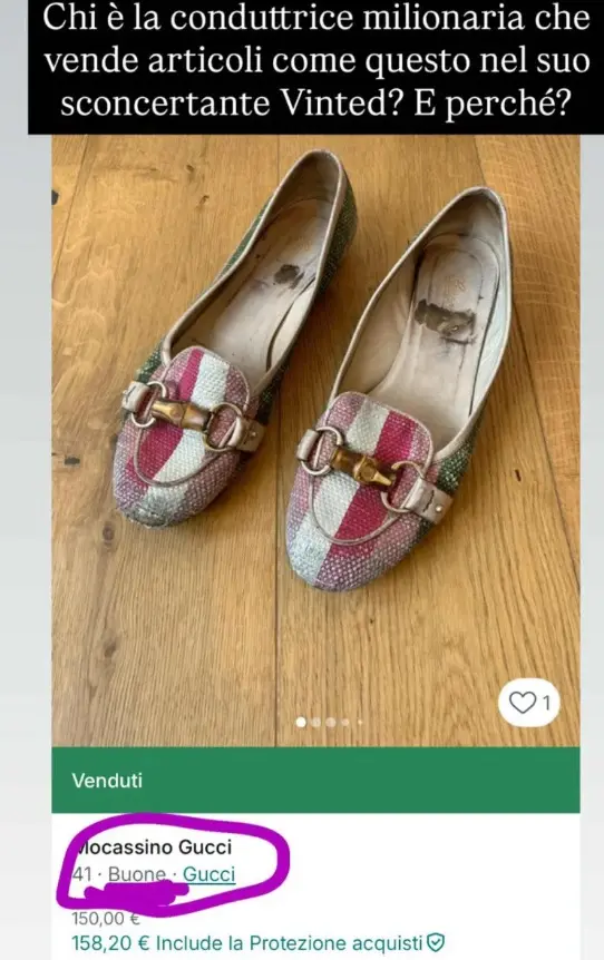 Balivo e le scarpe usate vendute sul web: Selvaggia Lucarelli accende la polemica sui piedi Balivo e le scarpe usate vendute sul web: Selvaggia Lucarelli accende la polemica sui piedi