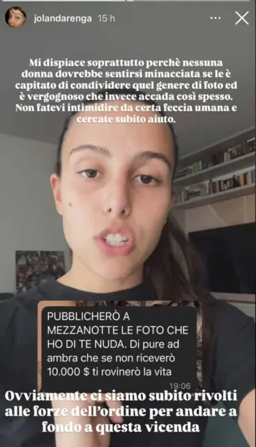 La Stories pubblicata da Jolanda Renga
