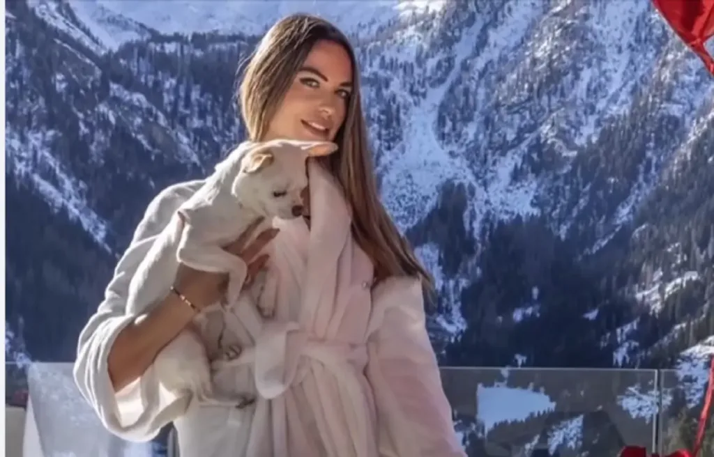Pamela Soncin con l'amato cagnolino