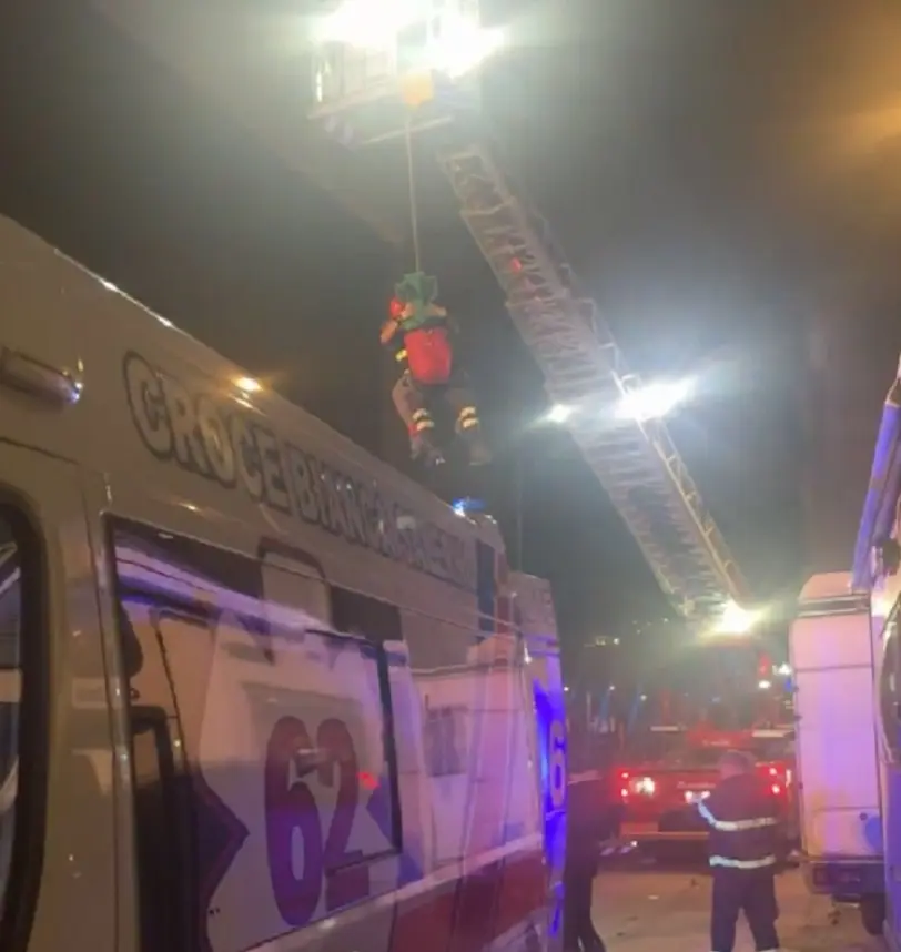 Il momento del salvataggio