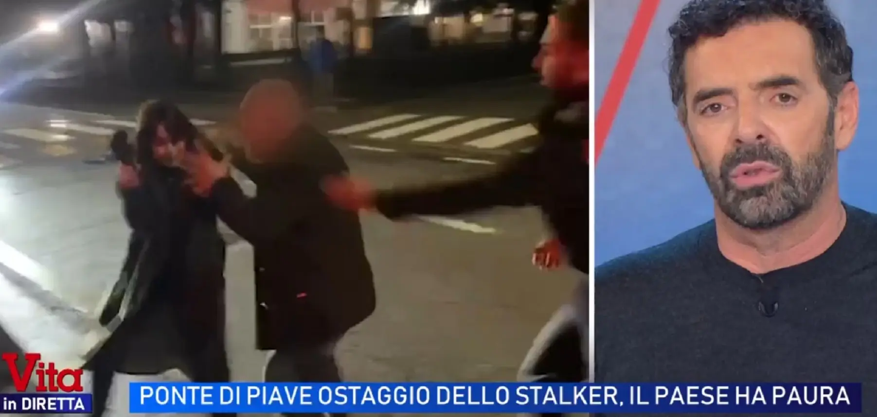 Aggredisce inviata della Vita in diretta a Ponte di Piave, ex professore fermato: ‘Ha accettato il ricovero’