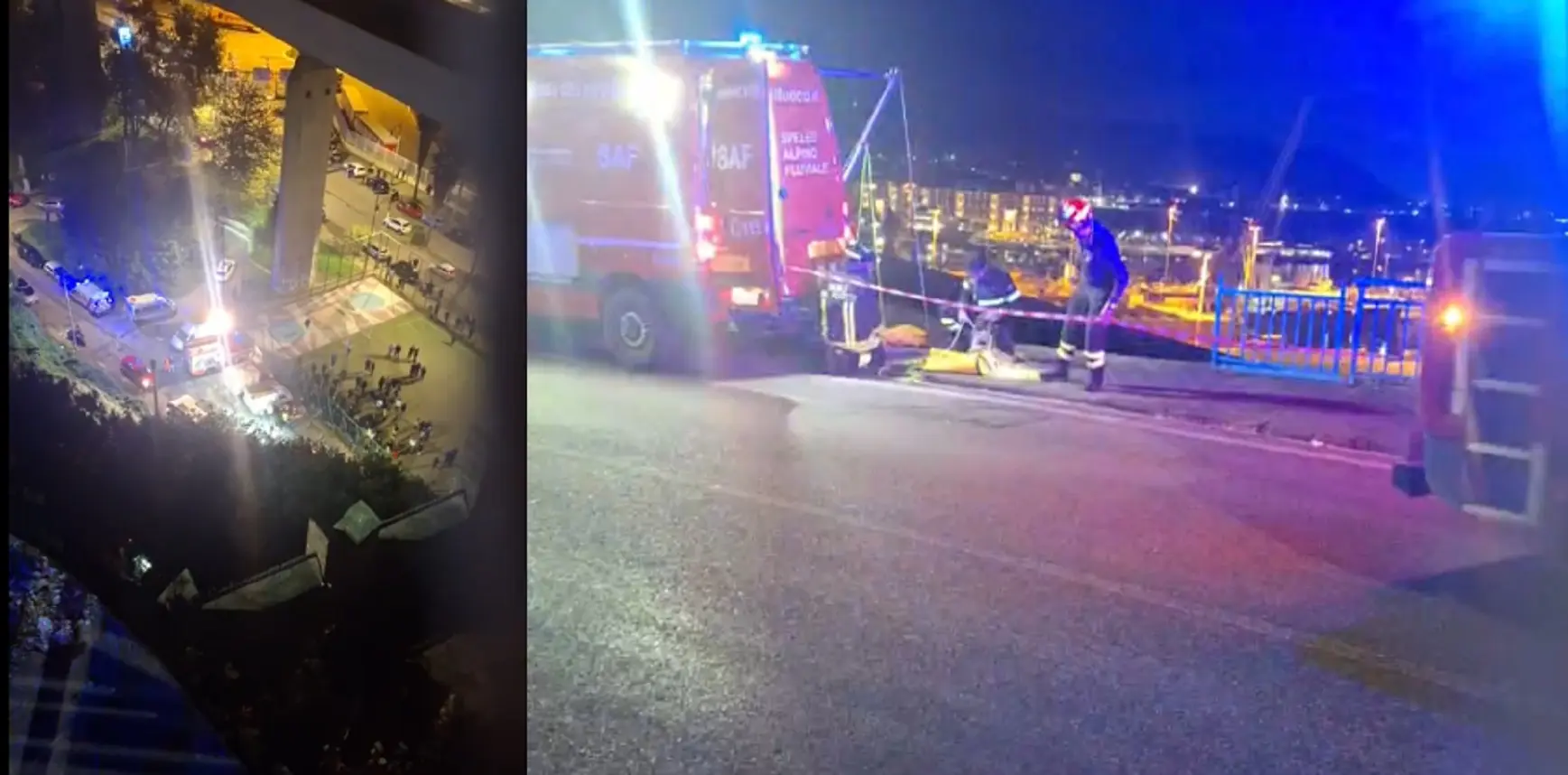 Incidente choc a Salerno, auto sfonda il parapetto e resta sospesa nel vuoto: come sta il conducente