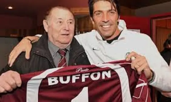 Lorenzo Buffon con Gigi Buffon
