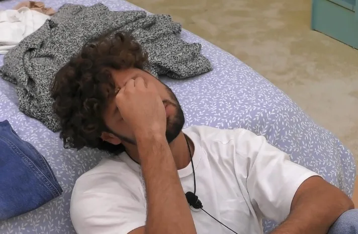 Mattia Scudieri in lacrime