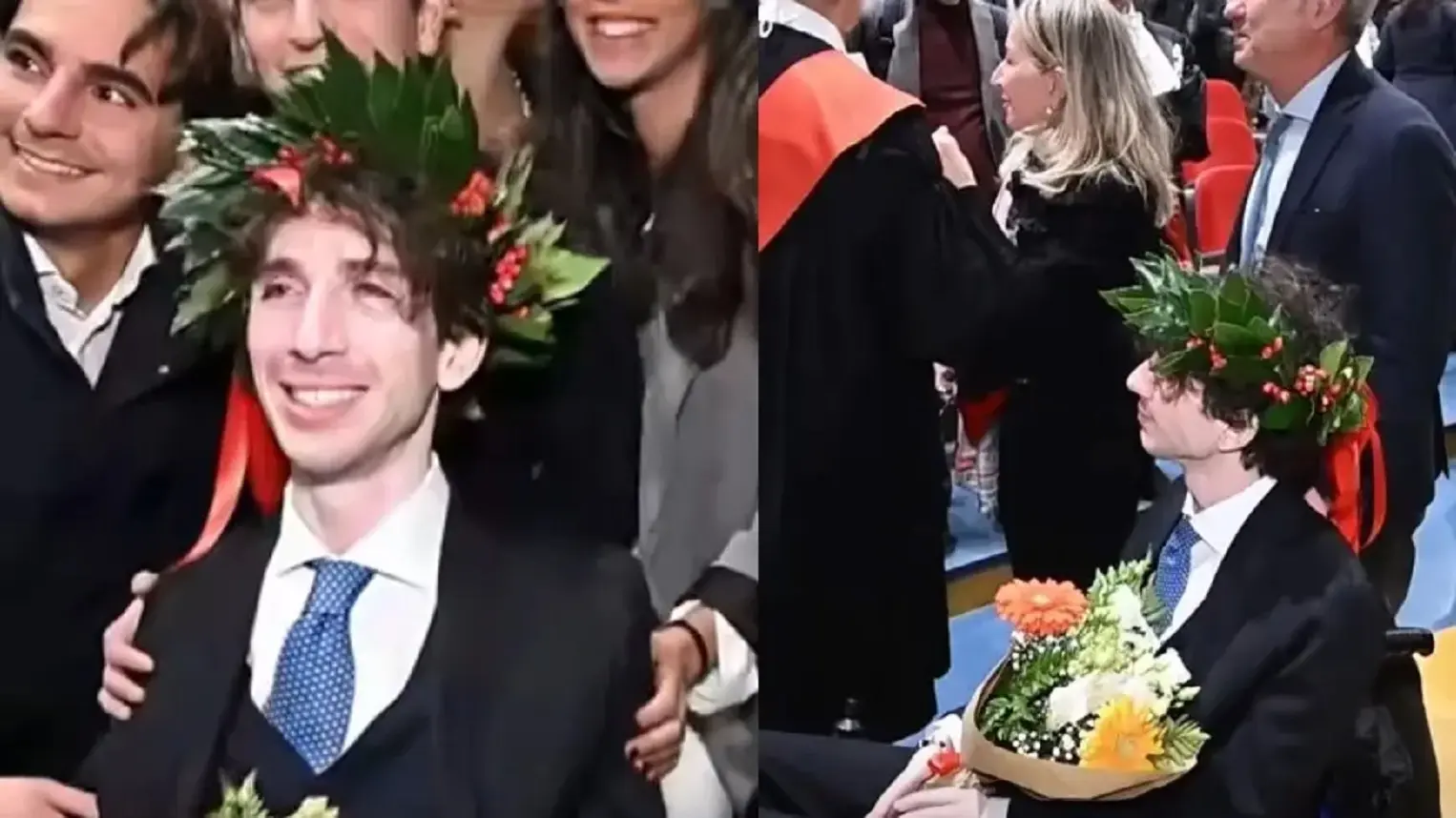 Mauro Glorioso si laurea in Medicina: tetraplegico dopo essere stato colpito da bici ai Murazzi Mauro Glorioso si laurea in Medicina: tetraplegico dopo essere stato colpito da bici ai Murazzi