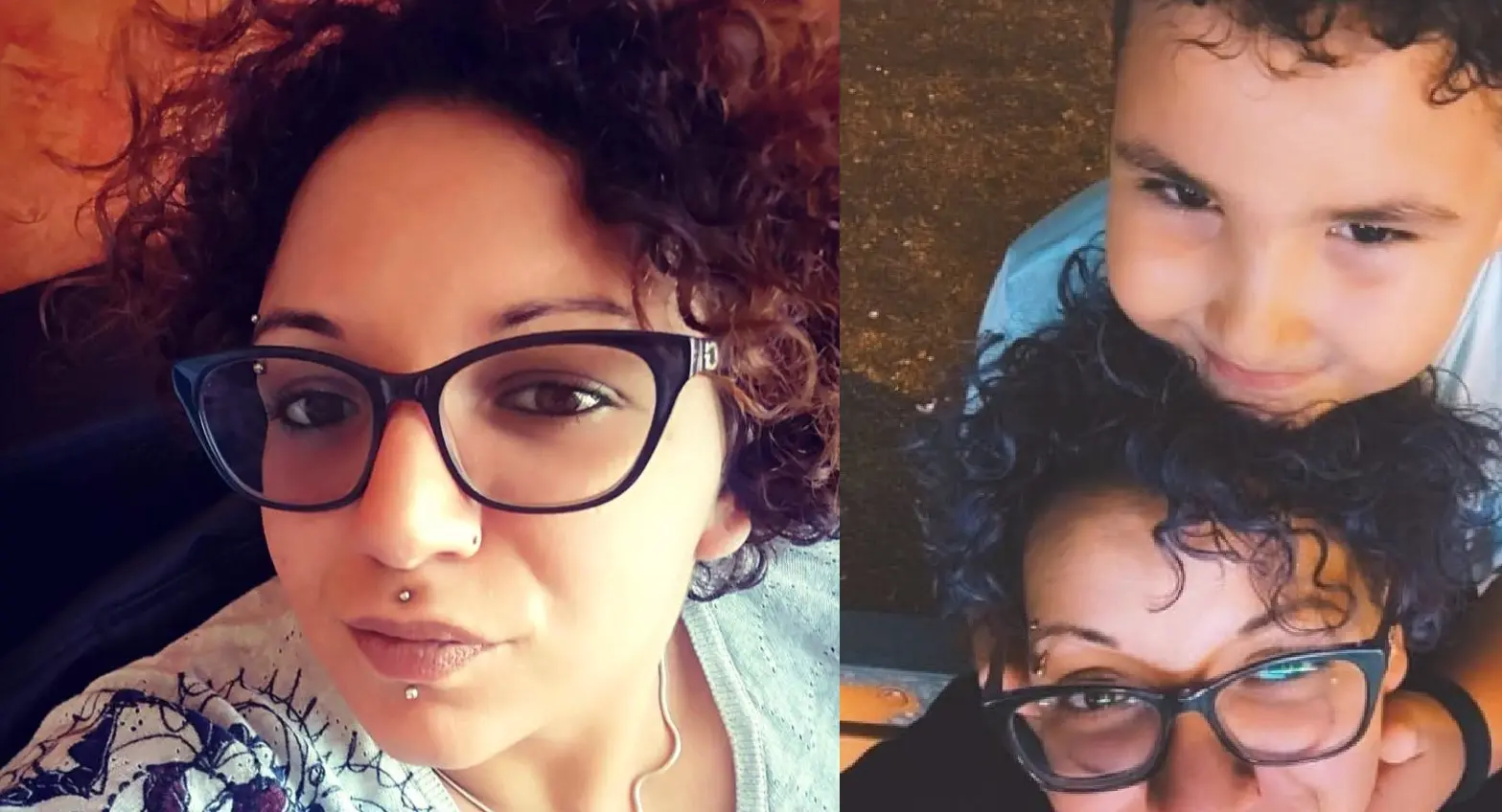 Najoua Minniti e il piccolo Elia