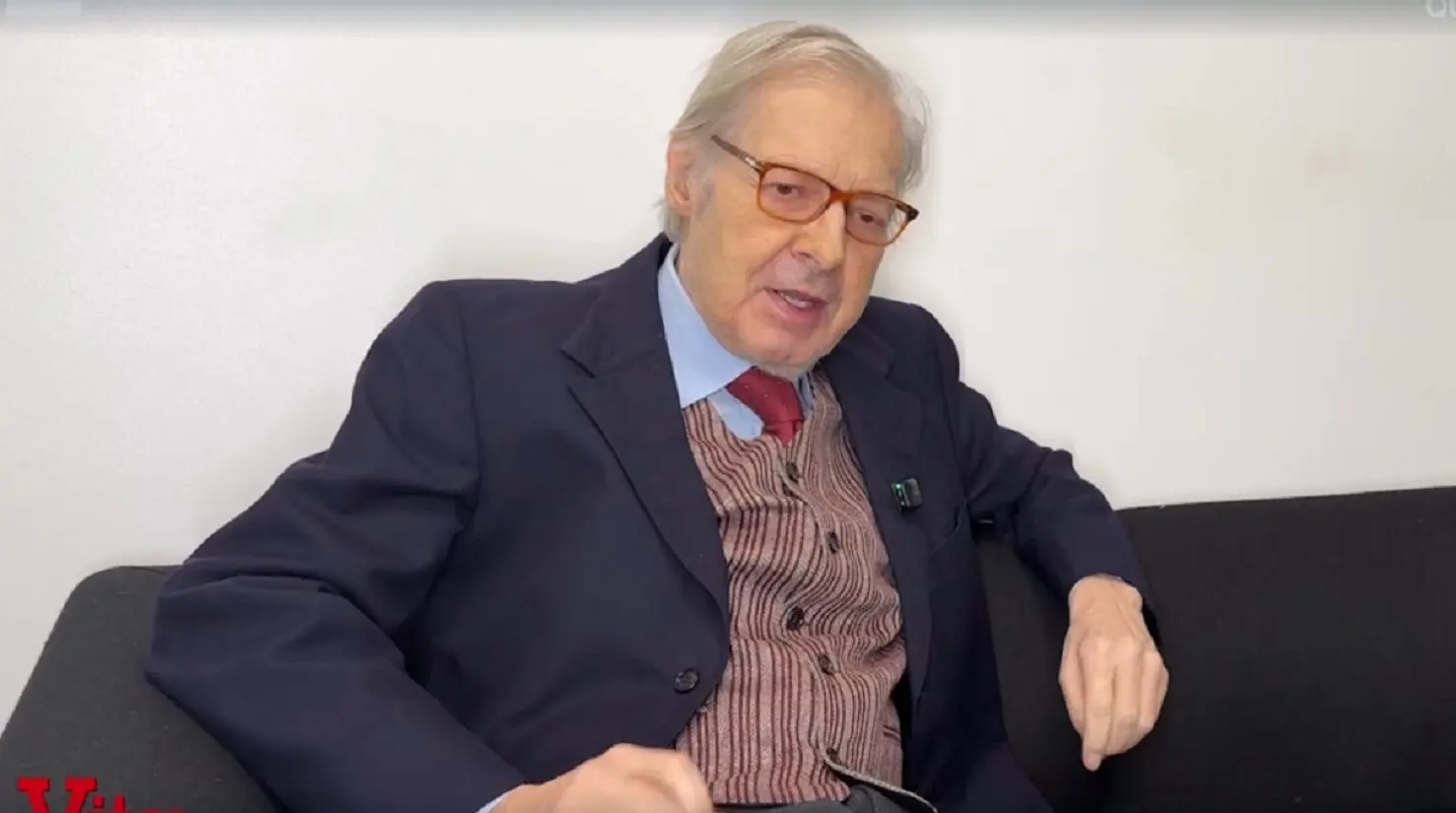 V‭ittorio Sgarbi a la Vita in diretta