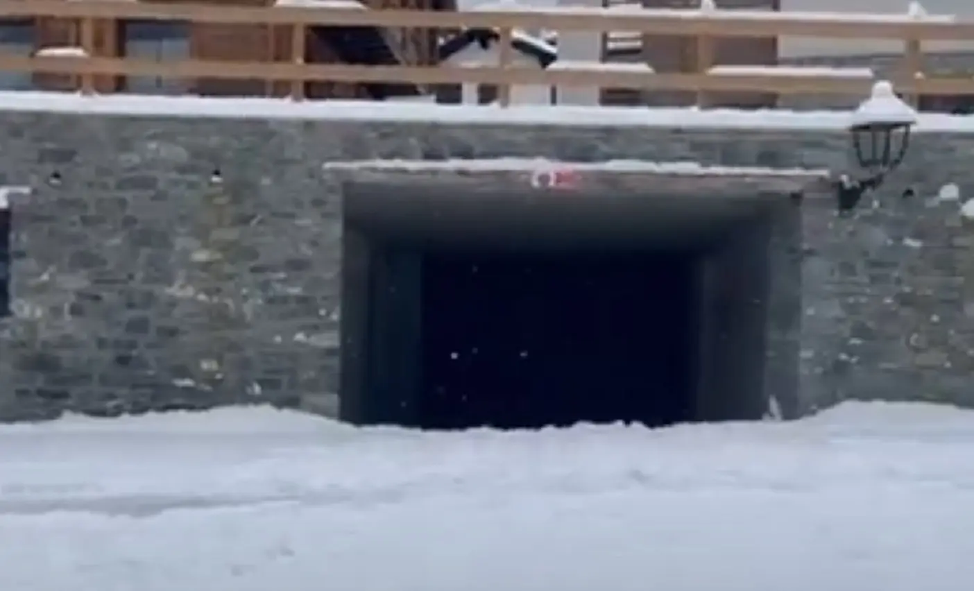 Il parcheggio di Lillaz dove si è verificato l'incidente