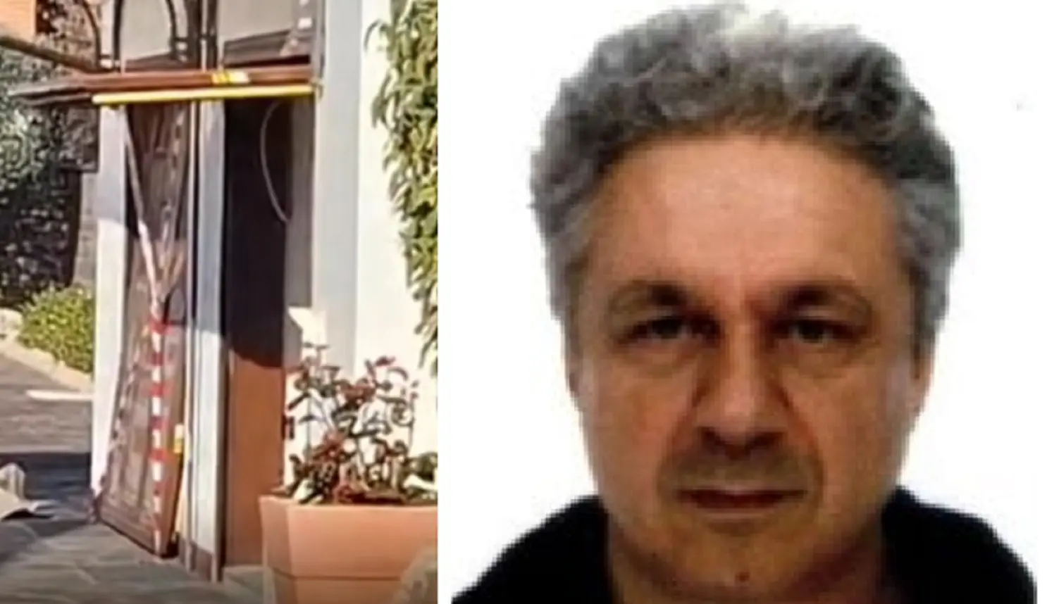 Luca Trinca e la basculante della rimessa che l'ha travolto