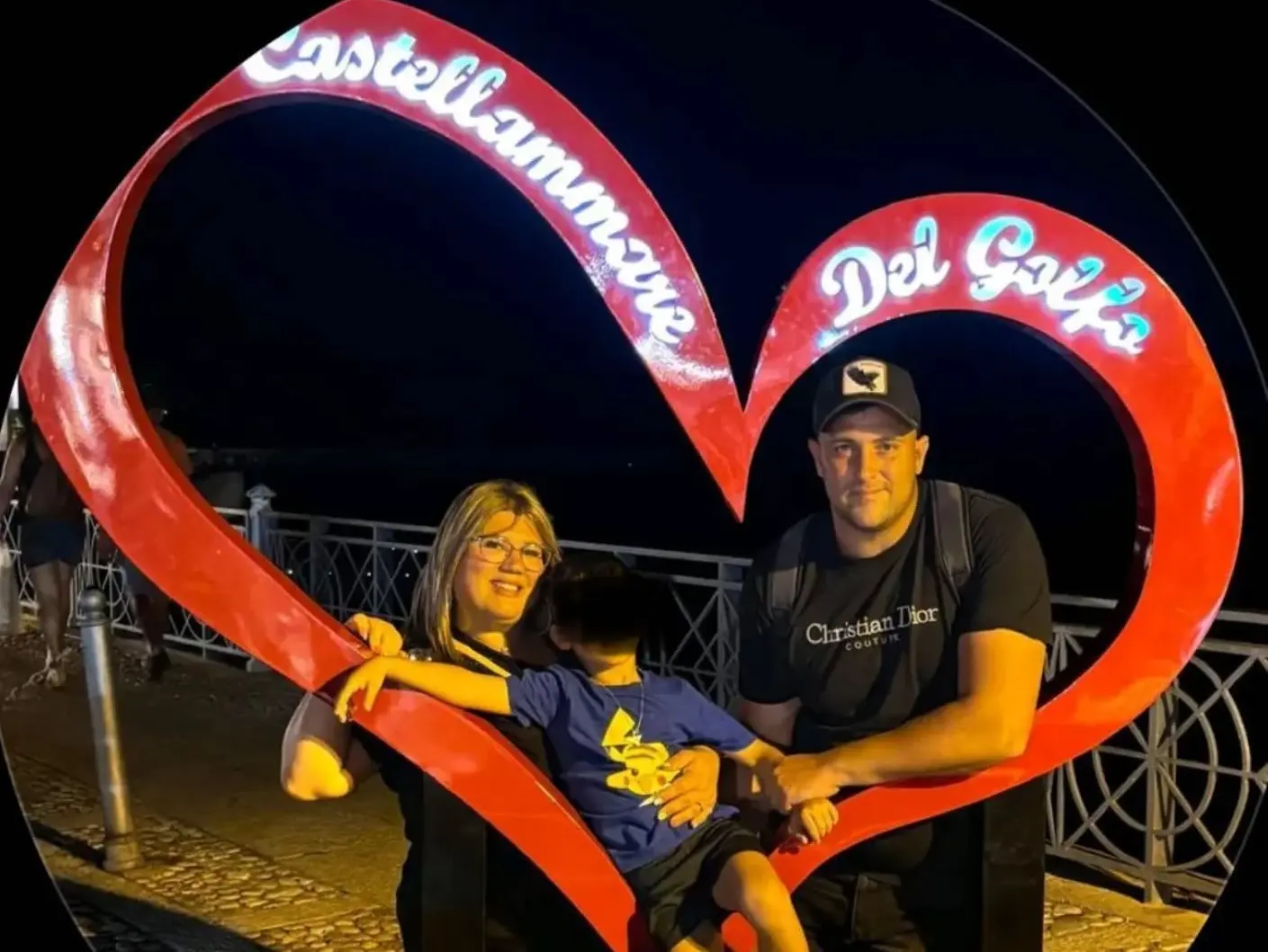 Francesco Liparoto, Nancy Giarraca e il loro bambino di sei anni, Bryan