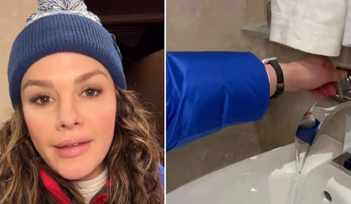 La giornalista americana Alicia Lewis in crisi col bidet alle Olimpiadi di Milano Cortina