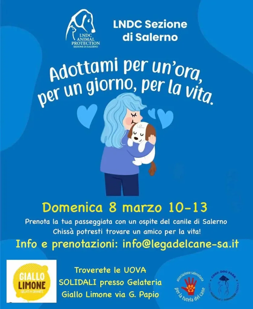 Adottami per un'ora a Salerno nel giorno della Festa della donna