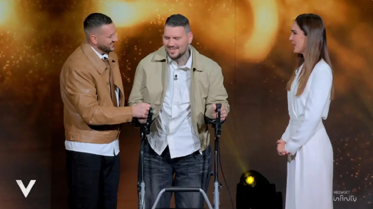 Daniele Scardina a Verissimo: ‘Il mio sogno è tornare a camminare’, tre anni dopo l’emorragia cerebrale