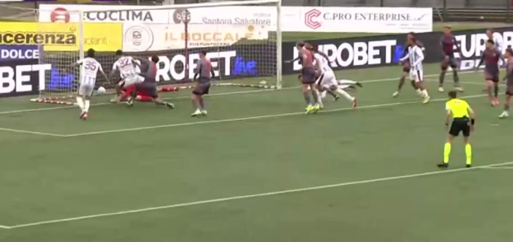 Il gol del pareggio di Lescano