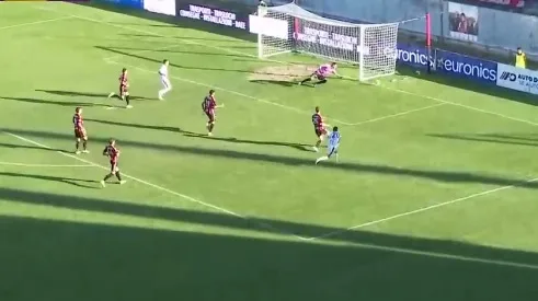 Ferraris recupera palla, entra in area e conclude a lato