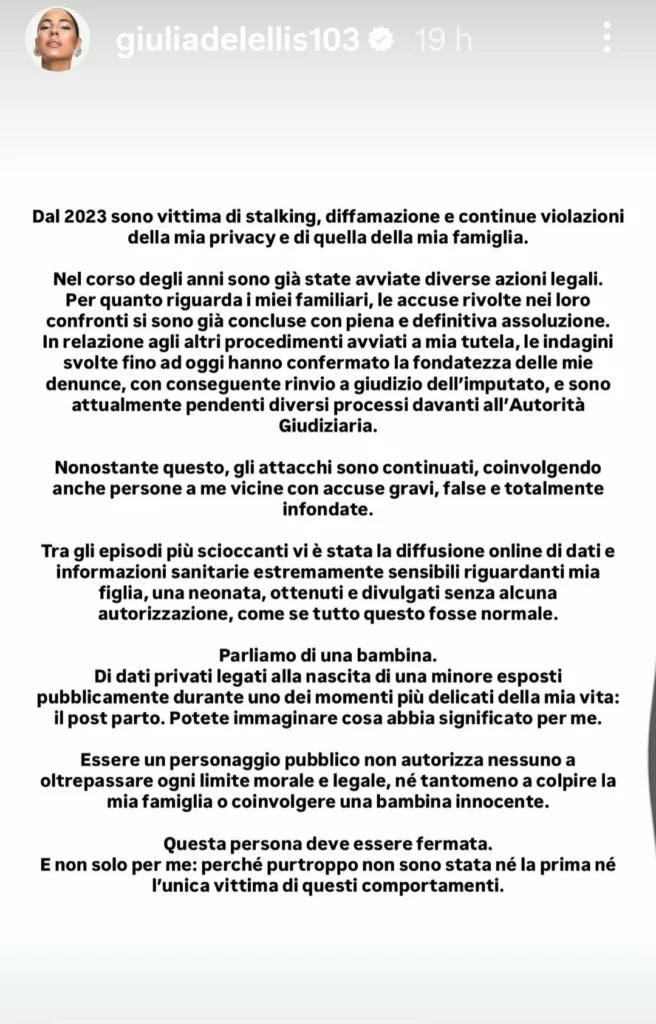 La Stories di Giulia De Lellis