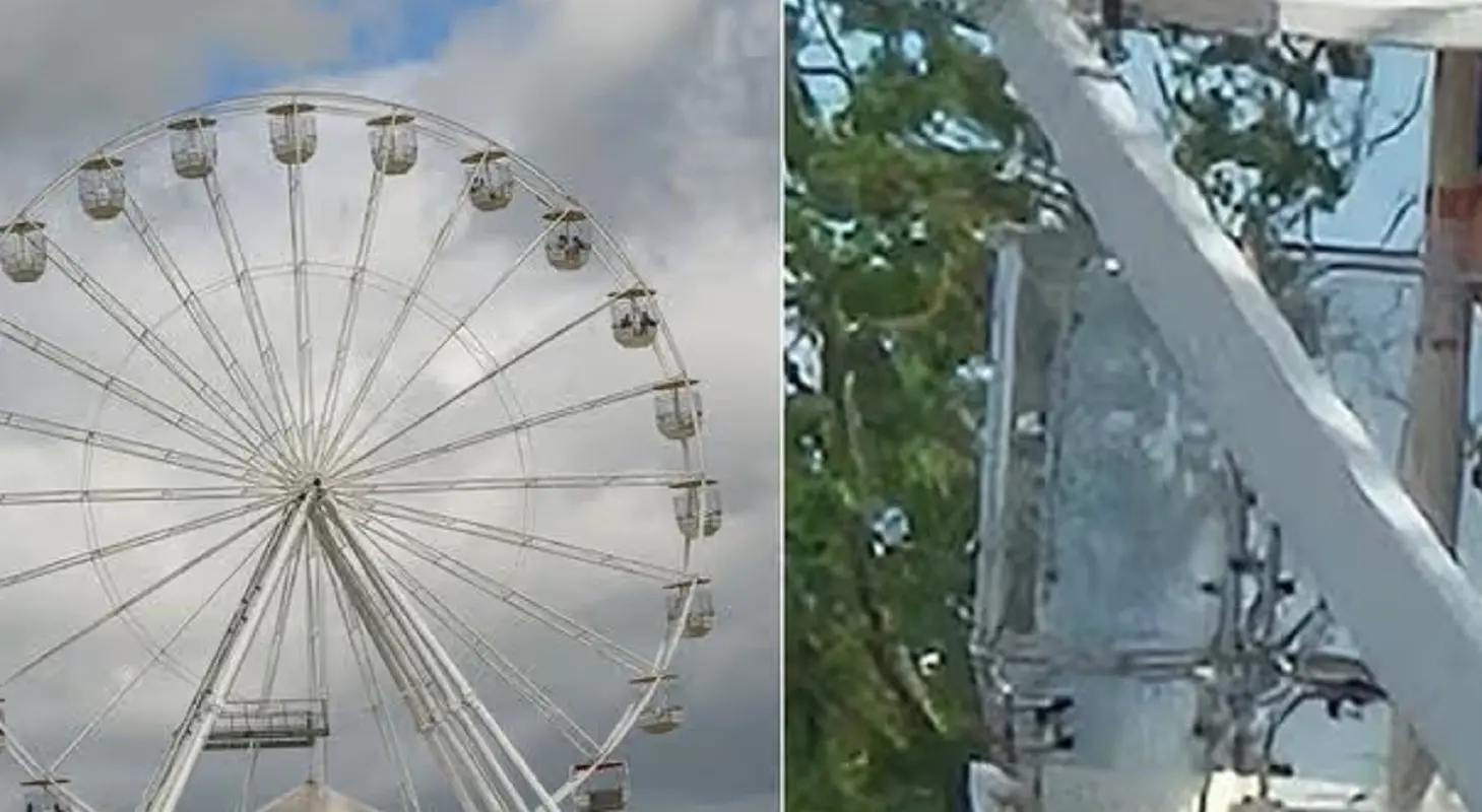 Coppia sorpresa in intimità sulla ruota panoramica al Download Festival