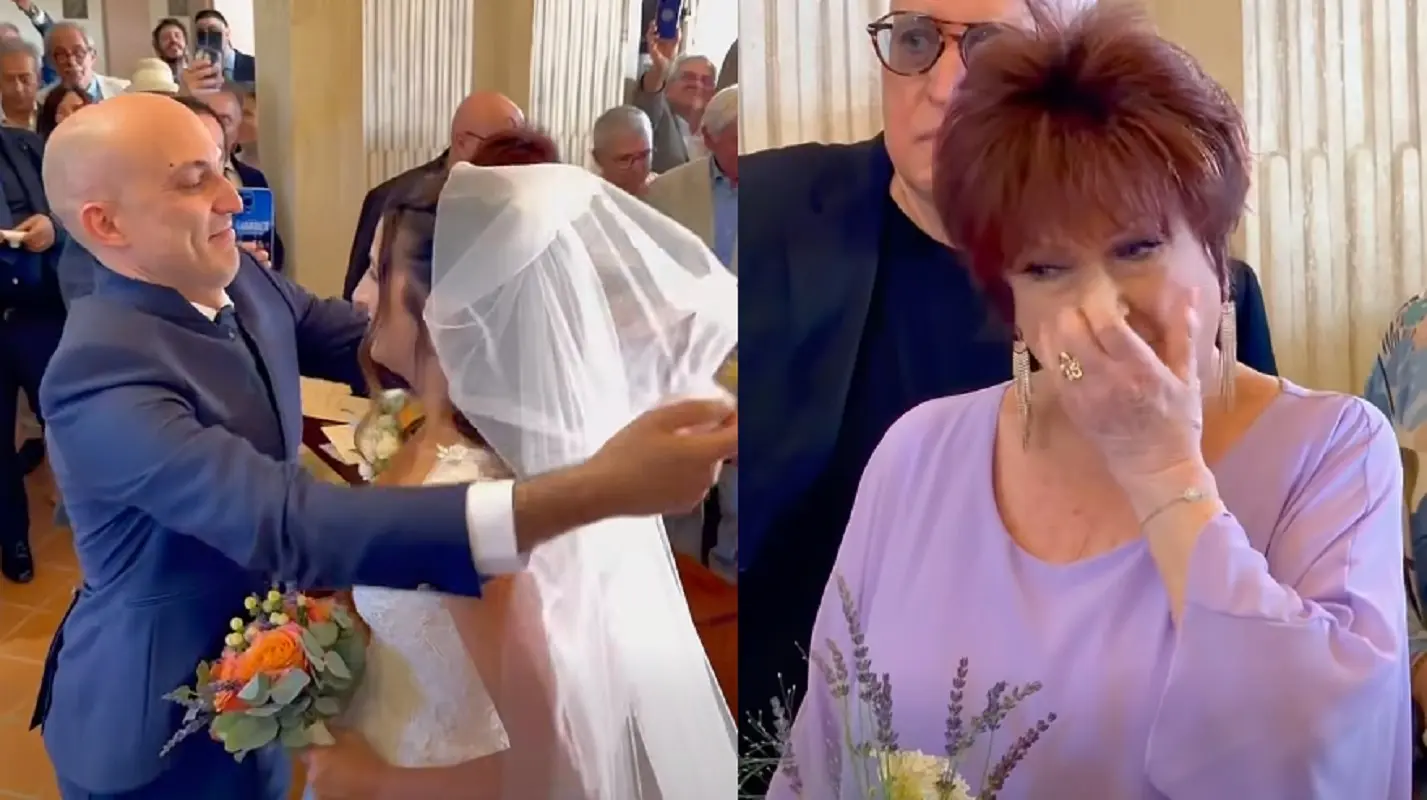 La commozione di Orietta Berti alle nozze del figlio Otis