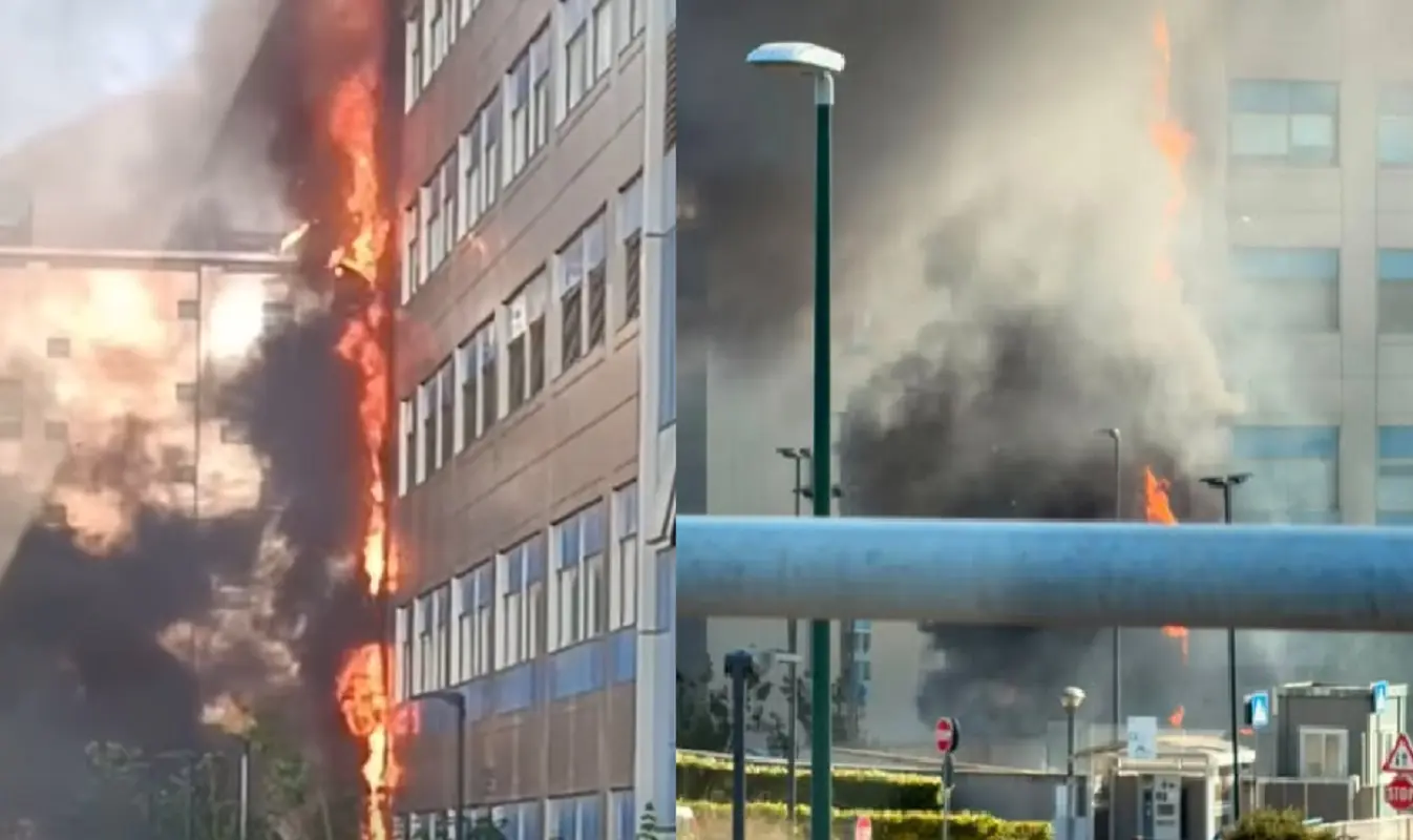 Momenti di paura a Napoli per l'incendio all'ospedale del Mare