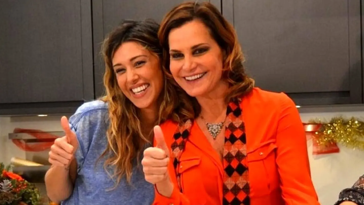 Simona Ventura con Belen Rodriguez
