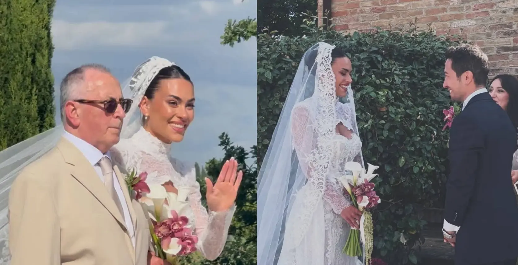 Veronica Burchielli è convolata a nozze