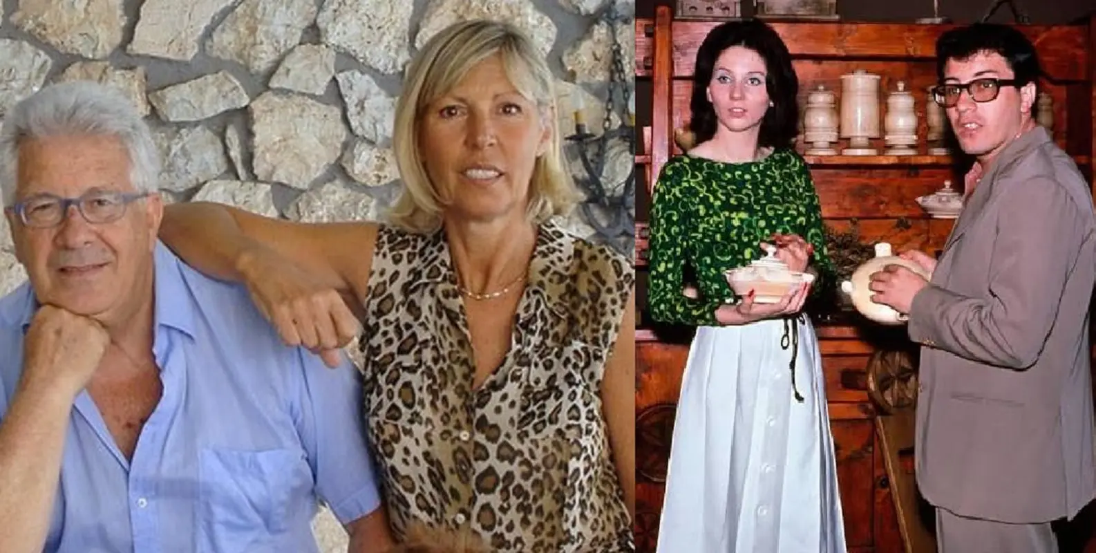Da sinistra Peppino Di Capri con Giuliana Gagliardi e Roberta Stoppa