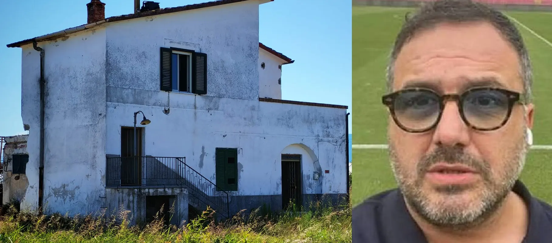 Il casolare abbandonato dove si era rifugiato l'uomo che ha confessato l'omicidio di Luca Esposito