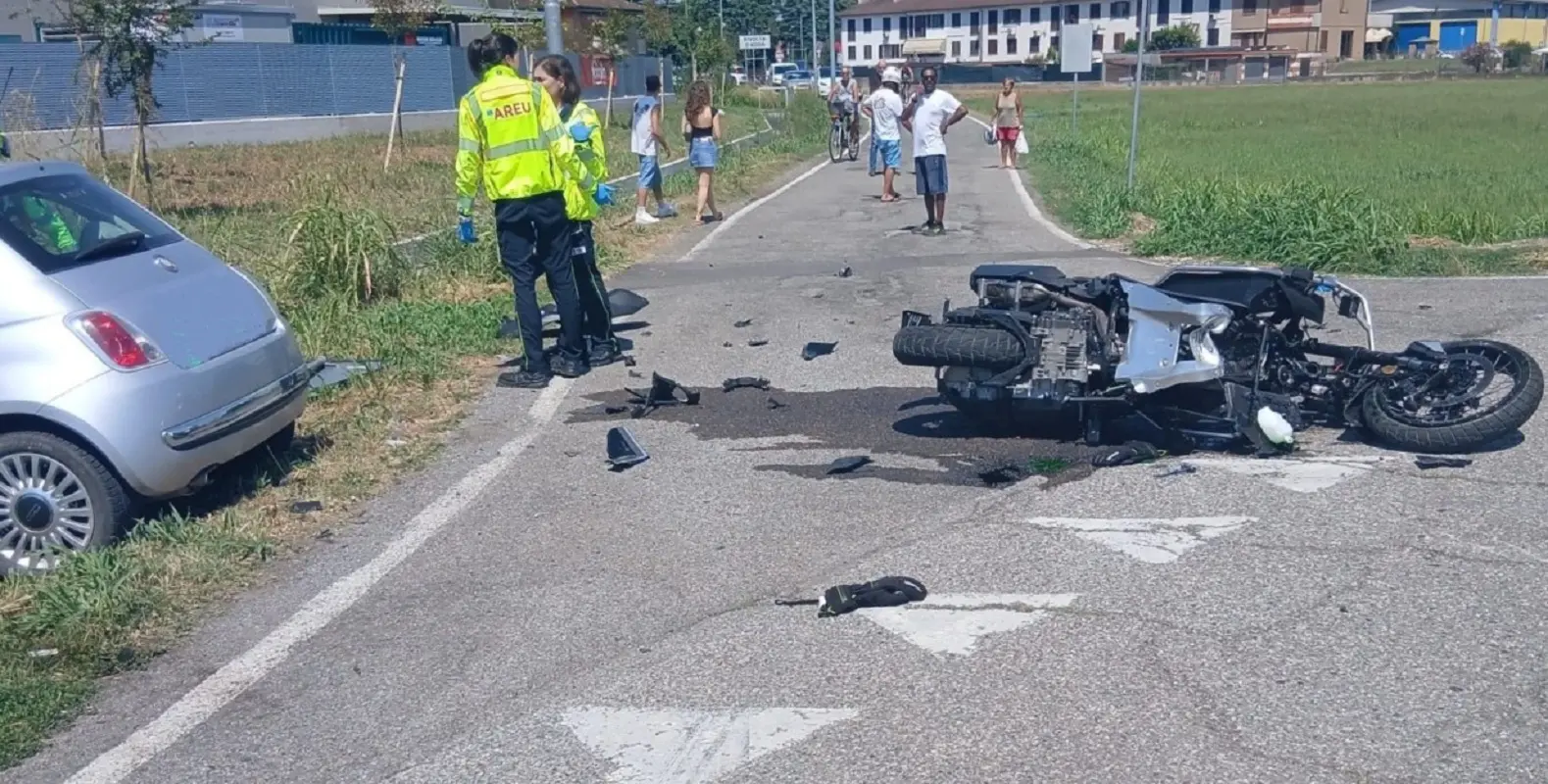 Il luogo del tragico incidente nel cremonese