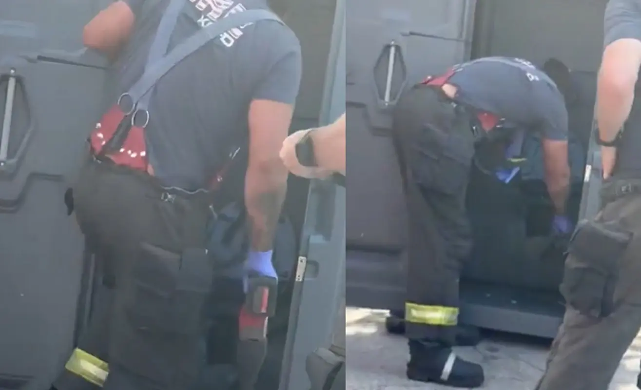 Un uomo è rimastro incastrato in un bagno chimico in Kansas