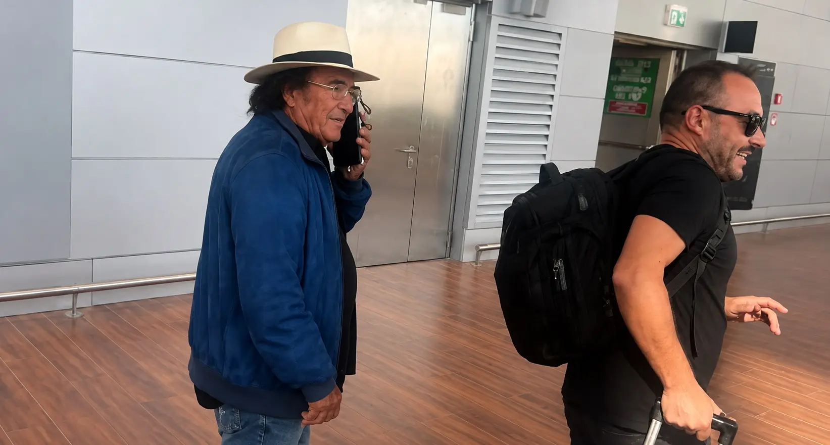Al Bano protagonista di un simpatico siparietto in areoporto