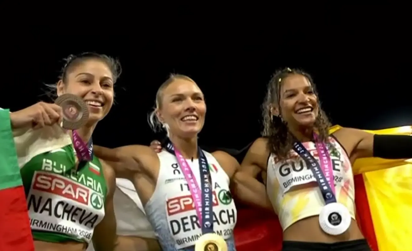 Derkach è campionessa d'Europa nel triplo
