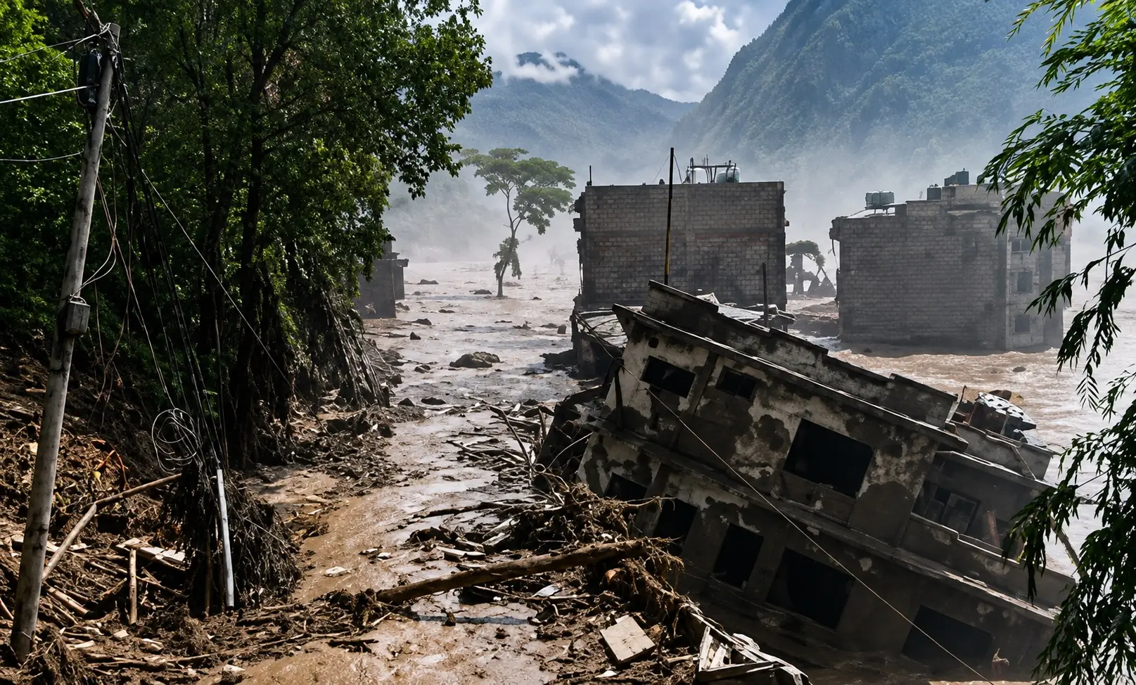 Disastroso alluvione in Nepal, morti e dispersi