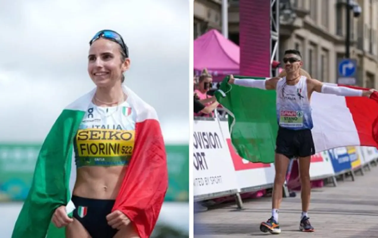 Fiorini e Stano trionfano agli Europei nella marcia