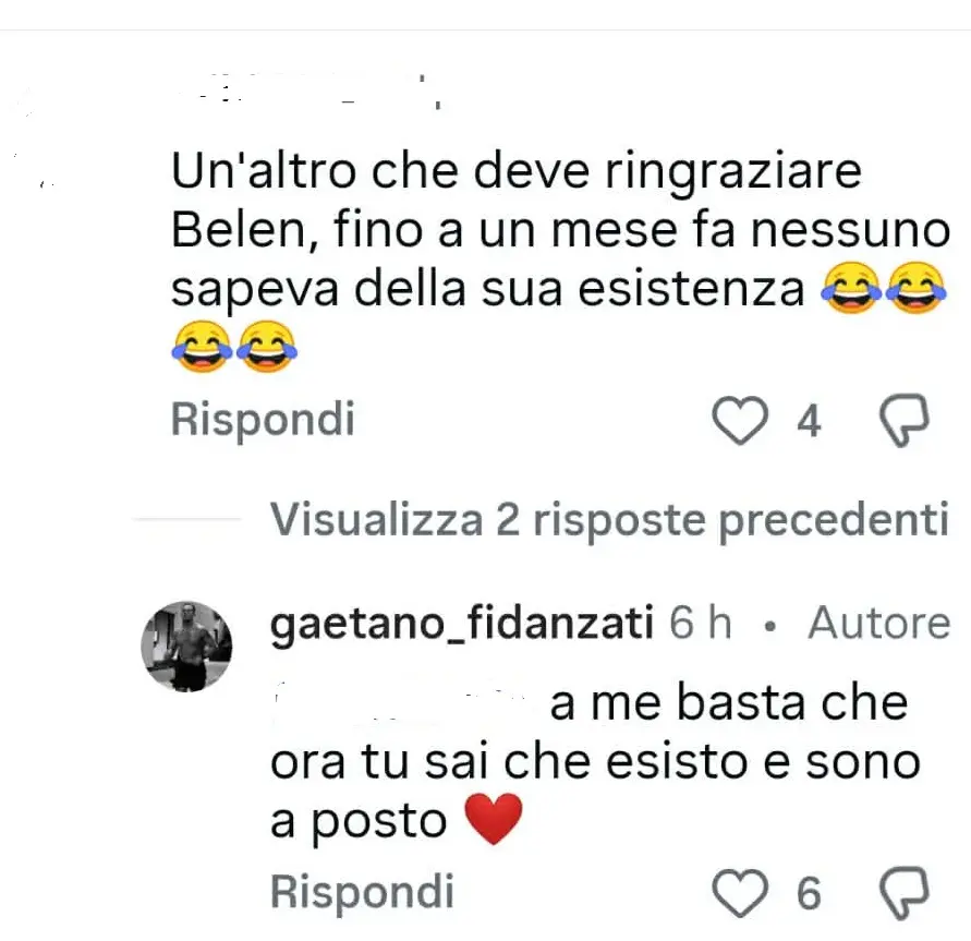 Gaetano Fidanzati replica alla provocazione social