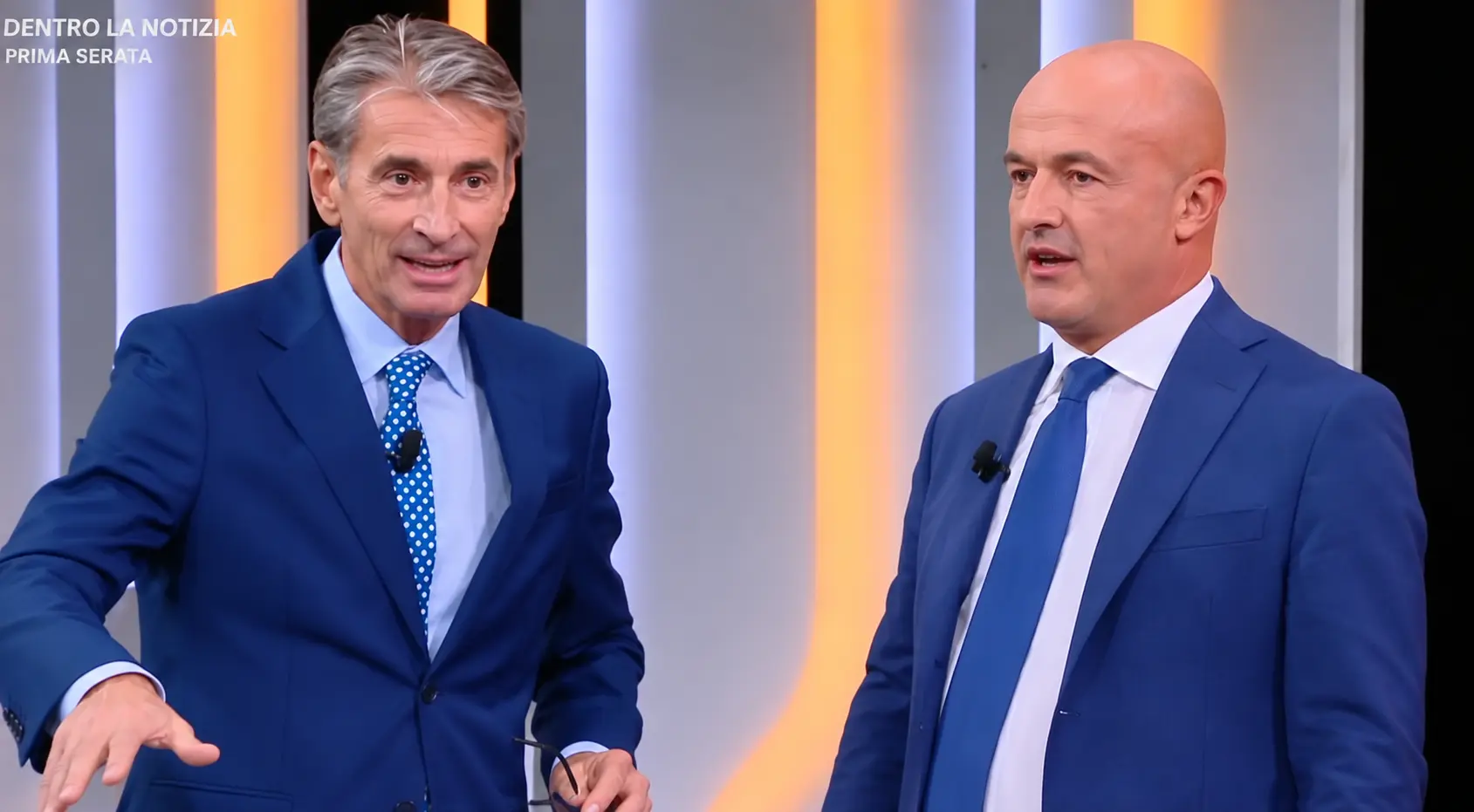 Milo Infante ha sostituito per alcuni minuti Gianluigi Nuzzi a Dentro la notizia