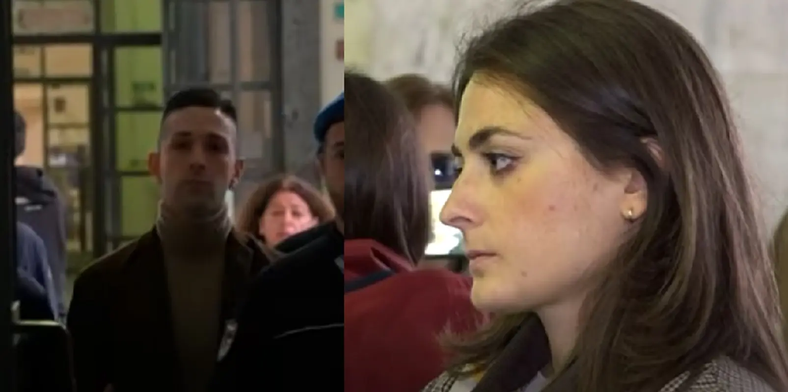 Alessandro Impagnatiello e Chiara Tramontana in aula