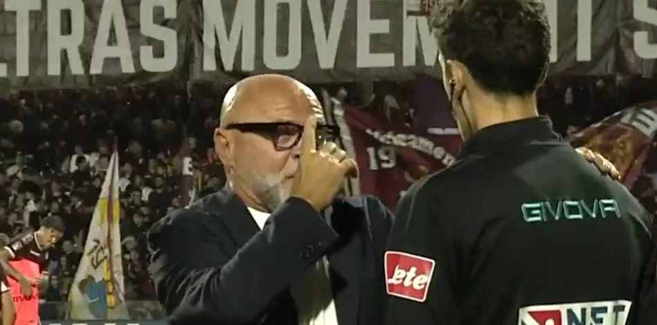 Cosmi si chiarisce con il quarto uomo a fine partita