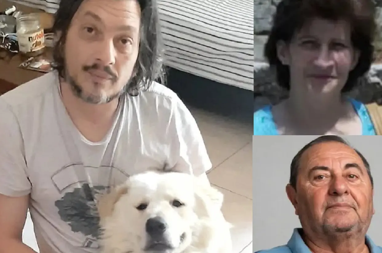 Daniele Tavoni con la mamma e il patrigno