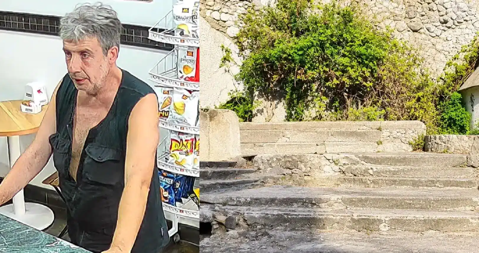 La foto diffusa e il luogo dell'accoltellamento
